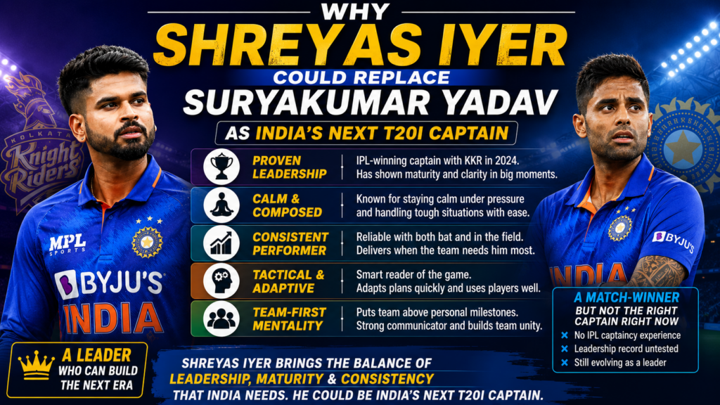 Shreyas Iyer vs Suryakumar Yadav captaincy debate