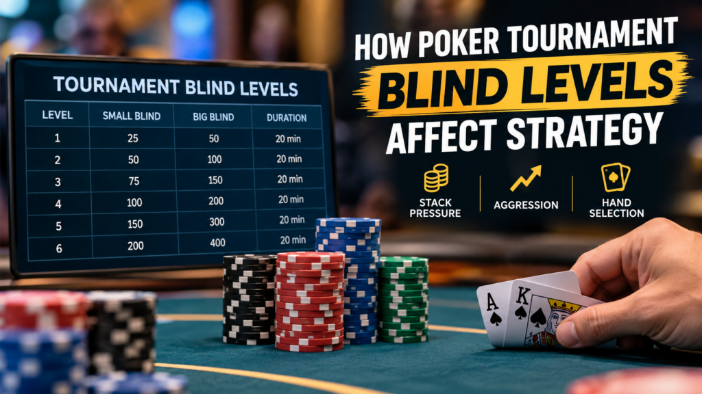 Poker tournament blind levels and strategy